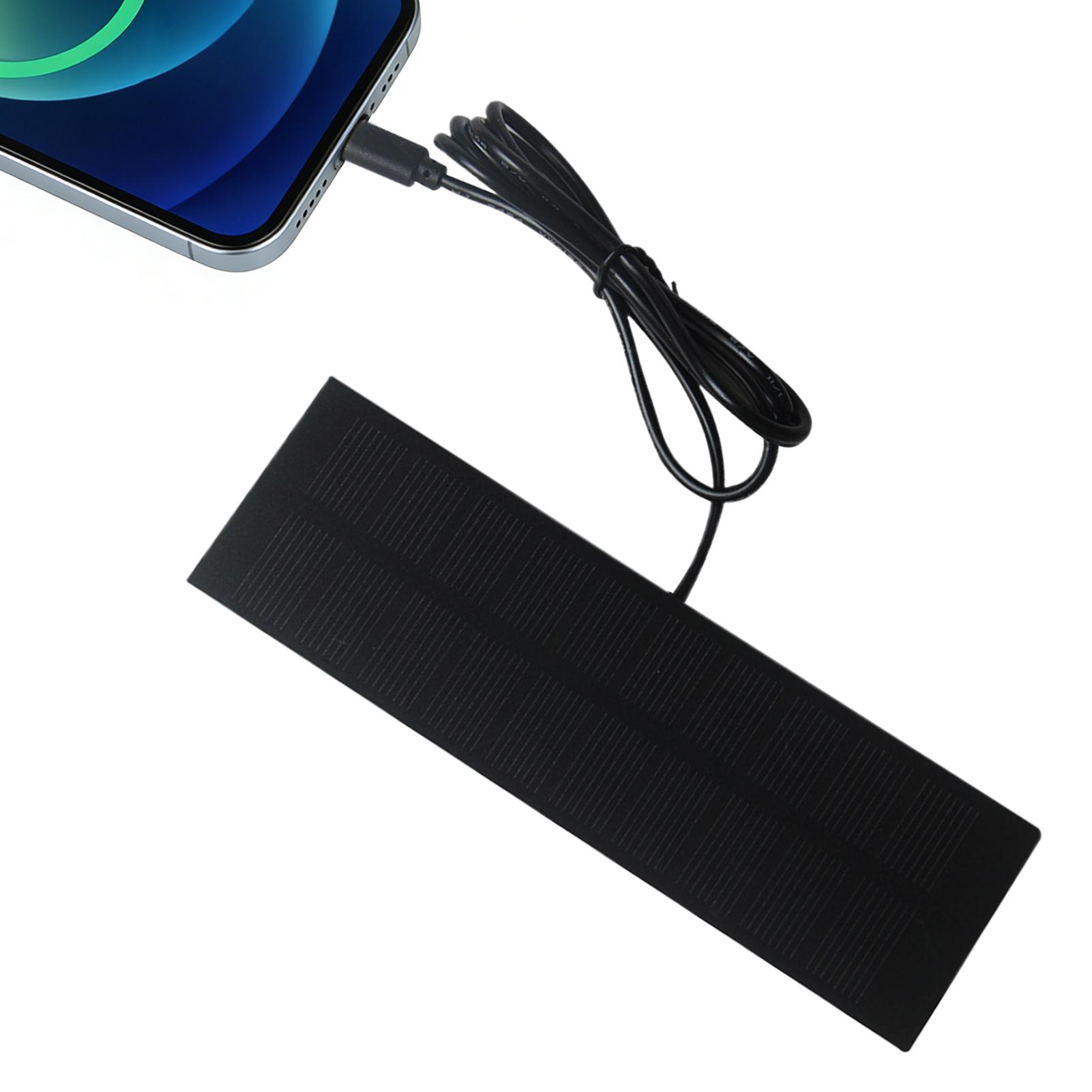 Solar Charger Panel Foldable - 5W 5V ソーラーパネル充電器 タイプC出力付き 緊急電源システム 軽量