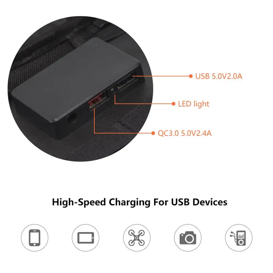 折りたたみ式パネル携帯電話 ポータブルパネル充電器 折りたた - Solar Charger Panel Foldable のレビューと価格