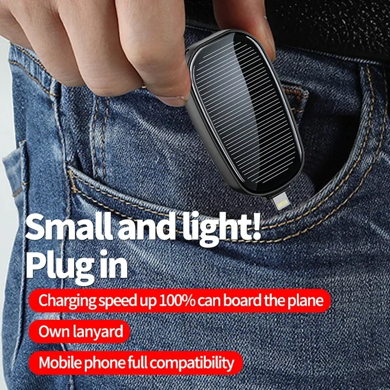 1200mAh ソーラーミニパワーバンクキーホルダーポータブ - Solar Charger Panel Foldable のレビューと価格